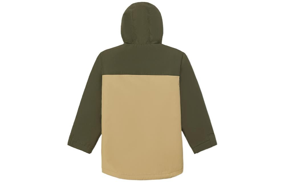 Vans Logo Zip Hooded Jacket 'Tan Green' VN000915YUU