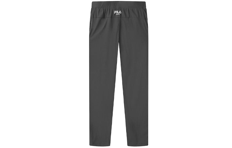 (WMNS) FILA SS21 Solid Color Straight Casual Long Pants Black A11W121603F-BK