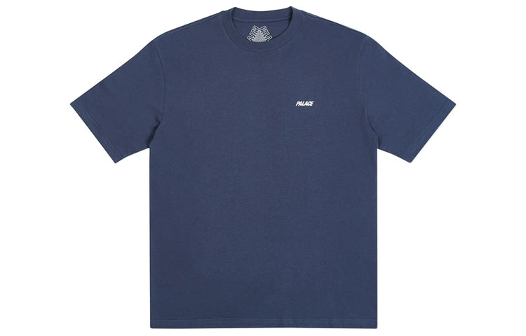 PALACE This Is What Pa;ace Stand Alphabet Printing Short Sleeve Navy Blue T-Shirt P19TS137