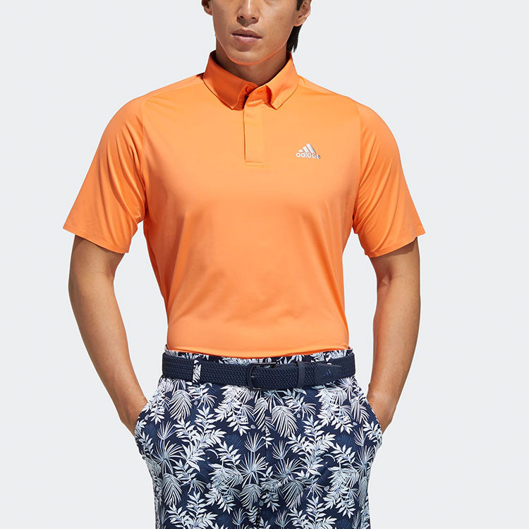 adidas Te Polo Ss Golf Sports Short Sleeve Polo Shirt Orange GM3619
