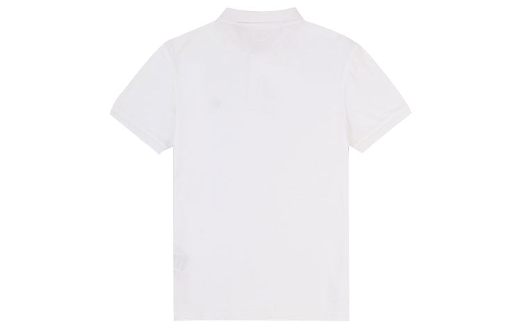 Men's Levis Red Flag Embroidered Pure Cotton Short Sleeve White Polo Shirt 35883-0003