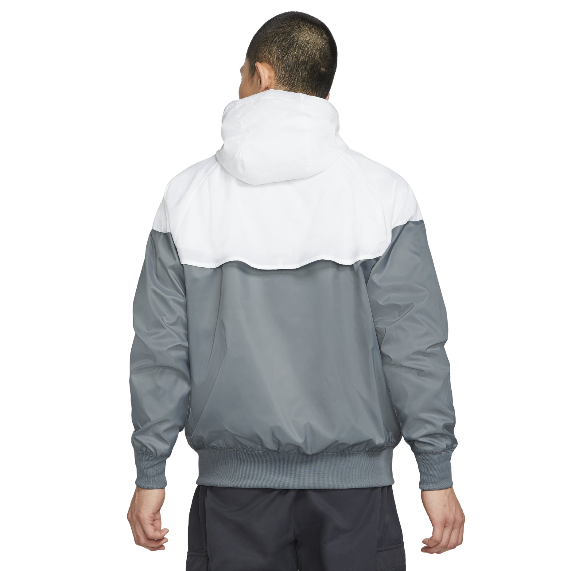Nike Sportswear Windrunner Sports Training hooded Woven Jacket Gray White DA0002-084