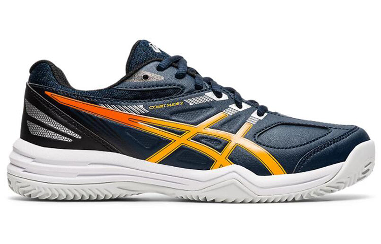 (GS) ASICS Court Slide 2 Clay 'Blue Yellow' 1044A022-401