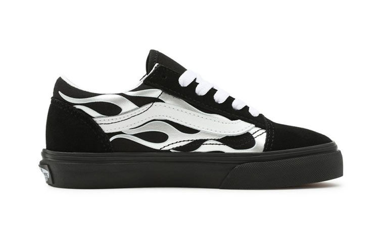 (PS) Vans Metallic Flame Old Skool Shoes 'Black White' VN0A4VJC7US