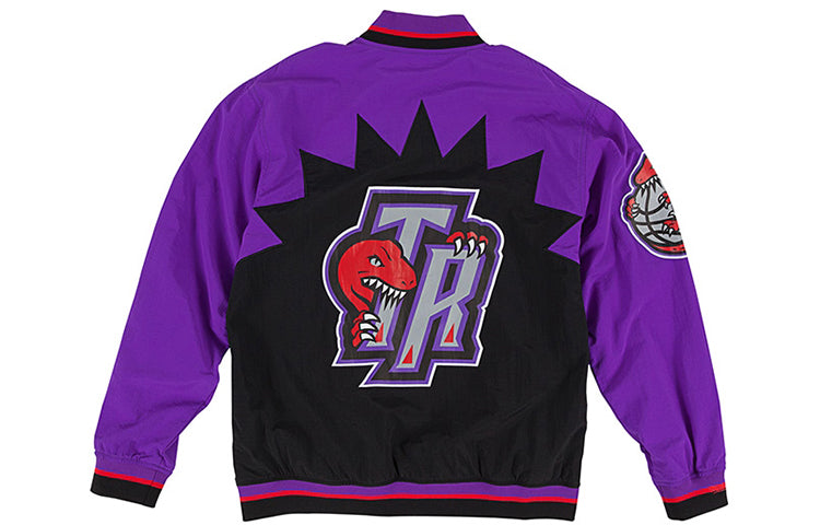 Mitchell & Ness NBA AU Training Jacket Toronto Raptors Couple Style Purple 6056-343-95TRP