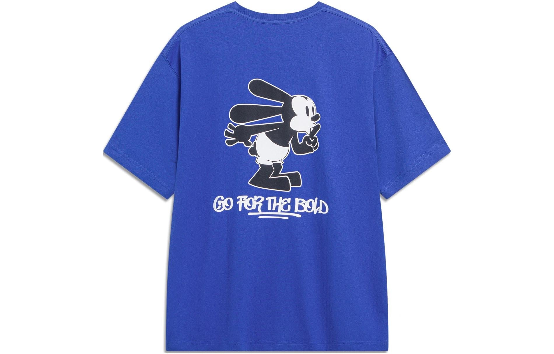 Li-Ning x Disney Oswald Graphic T-shirt 'Blue White' AHST313-3