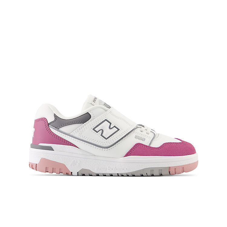 (PS) New Balance 550 Bungee Lace with Top Strap 'White Pink Moon' PHB550CK