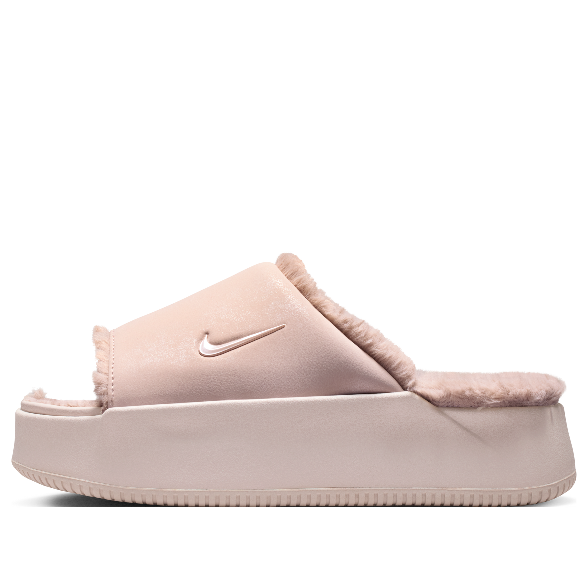 (WMNS) Nike Calm Elevation Fur Slide 'Silt Red Malt' IO0496-600