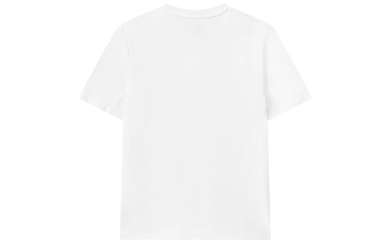 FILA Logo Alphabet Printing Round Neck Loose Short Sleeve White A11M121101F-WT