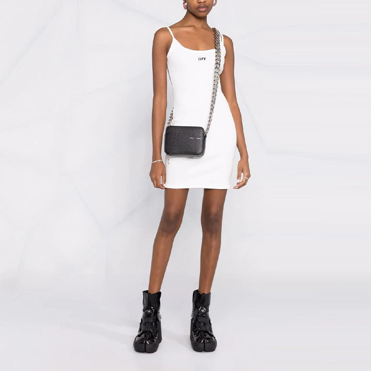 (WMNS) Off-White Off Stamp Basic Rib Dress 'White' OWDB304C99JER0010110