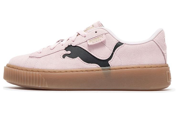 (WMNS) PUMA Suede Platform Shoes 'Pink Black Gum' 397233-05
