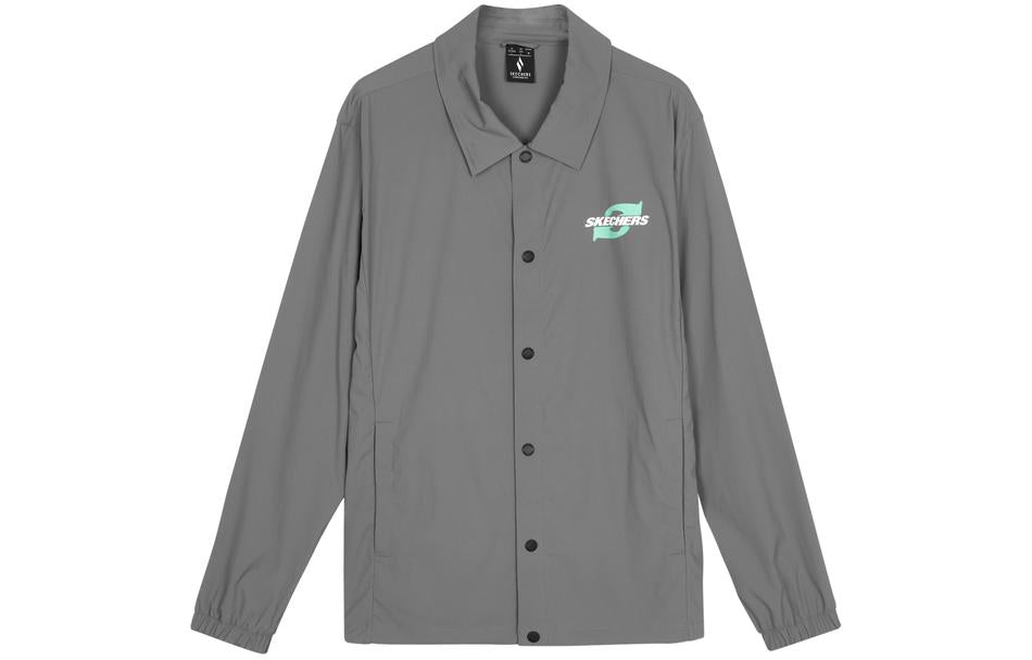 Skechers Casual Letter Printed Jacket 'Grey' L224M049-040R