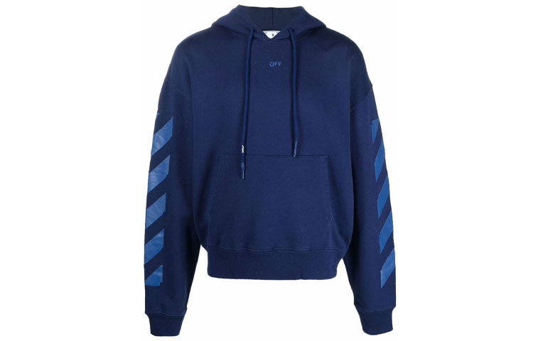 Off-White Arrow Pattern Logo Stripe Version Blue OMBB037F21FLE0074545
