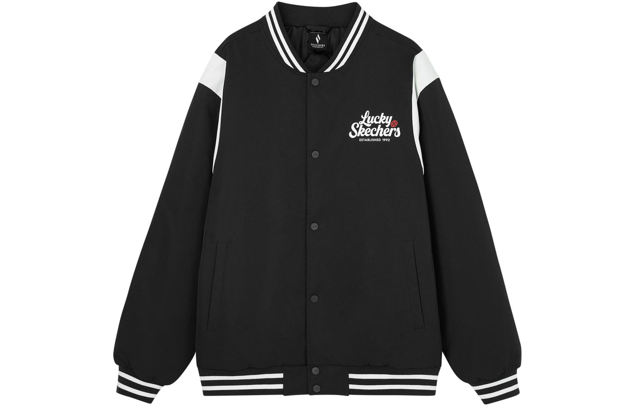 Skechers Quilted Jacket 'Black White' L124U054-0018