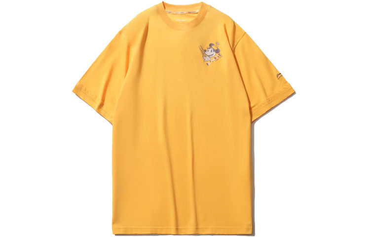 (WMNS) Li-Ning x Disney Crossover Sports Fashion Tee 'Yellow' AHSR214-5