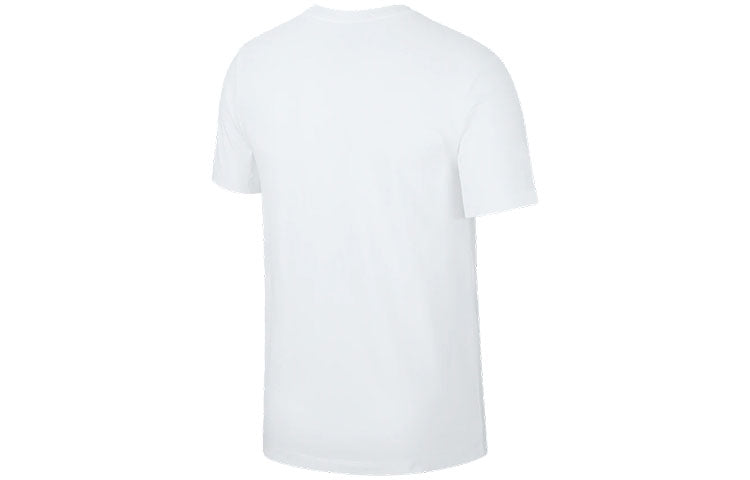 Men's Nike Printing Alphabet Short Sleeve Basketball White T-Shirt DN2985-100
