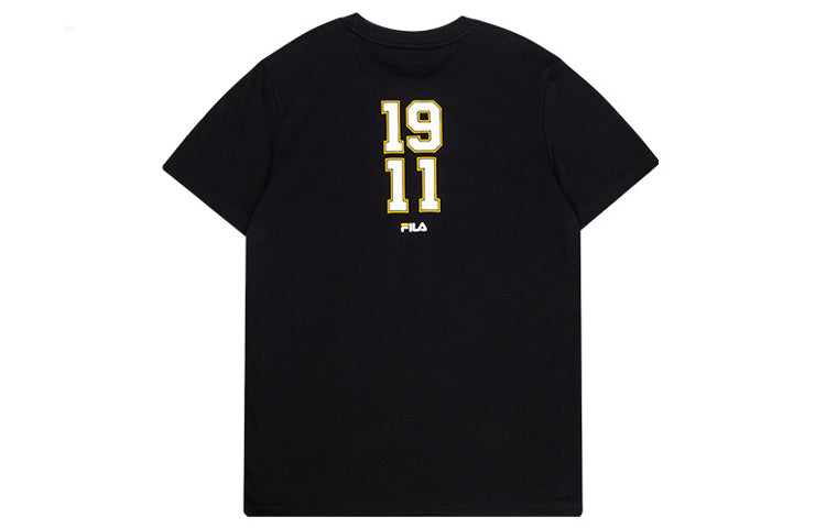 FILA FUSION Basketball Numeric Alphabet Printing Short Sleeve Black T11M022112F-BK