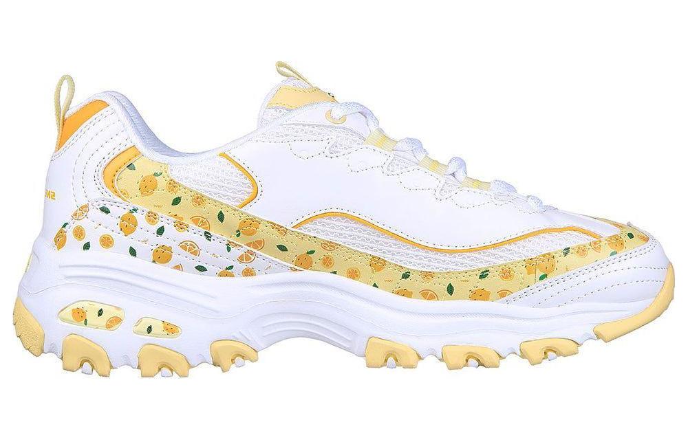 (WMNS) Skechers D'lites 1.0 Shoes 'White Yellow' 149641-WYL