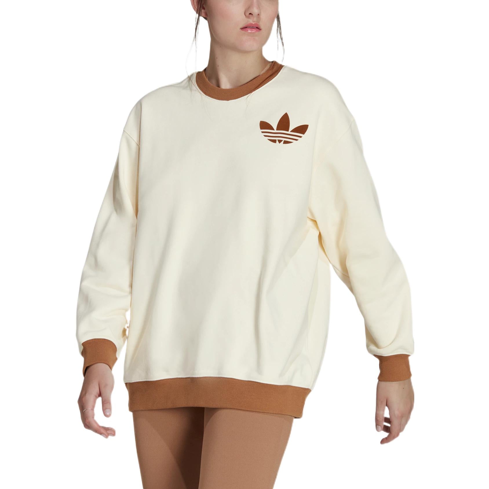 (WMNS) adidas Adicolor 70s Sweatshirt 'Beige' IB2040