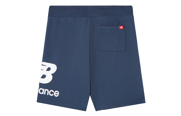 New Balance Logo Print Athletic Shorts Asia Sizing 'Blue White' AMS01512-NGO