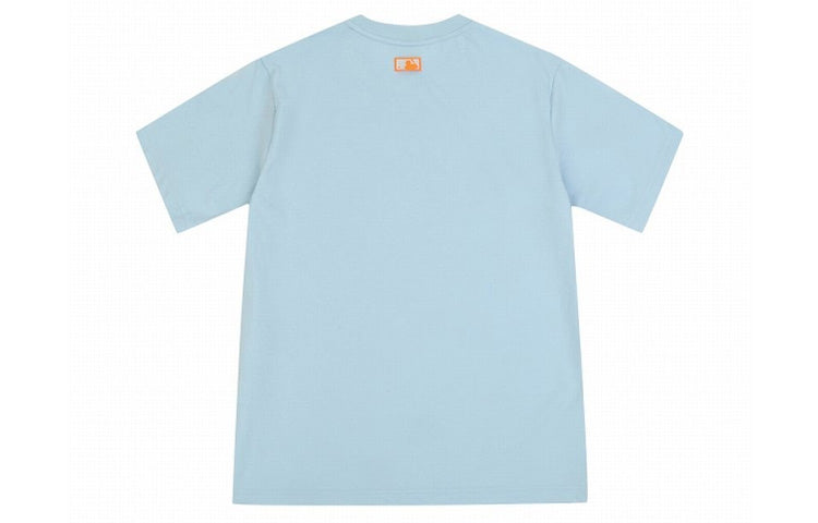 MLB Los Angeles Dodgers Basic Small Logo Short Sleeve Unisex Sky Blue 31TS10031-07S