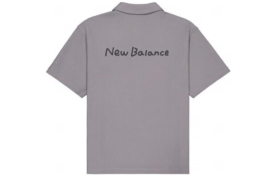 New Balance Skateboard Graphic Polo Shirt Asia Sizing 'Grey' NFE27011-GR