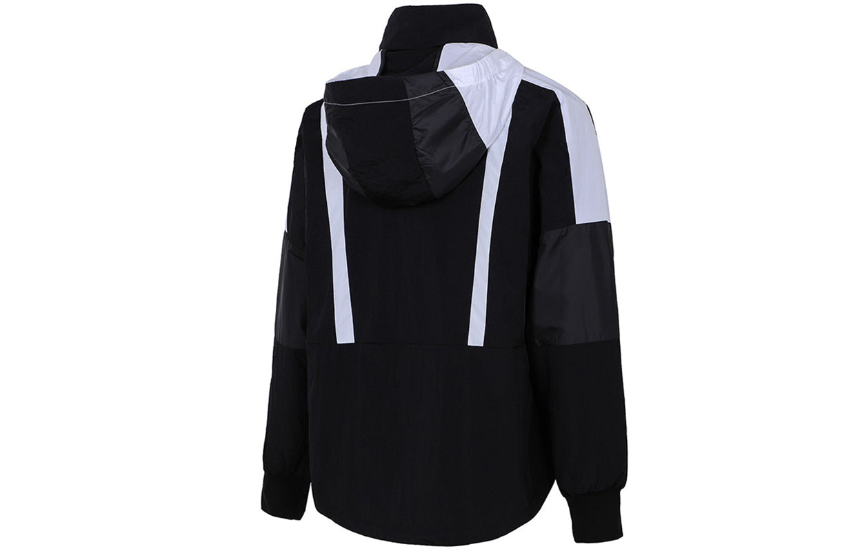 (WMNS) adidas Sports Running Training Wear-Resistant Casual Hooded Jacket Black H09730