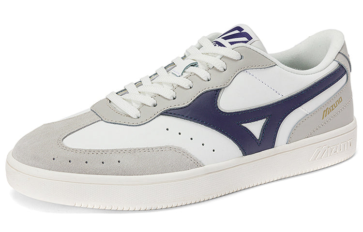 Mizuno Court Lite Cozy Minimalistic Skateboarding Shoes Unisex Gray White Blue D1GH222702