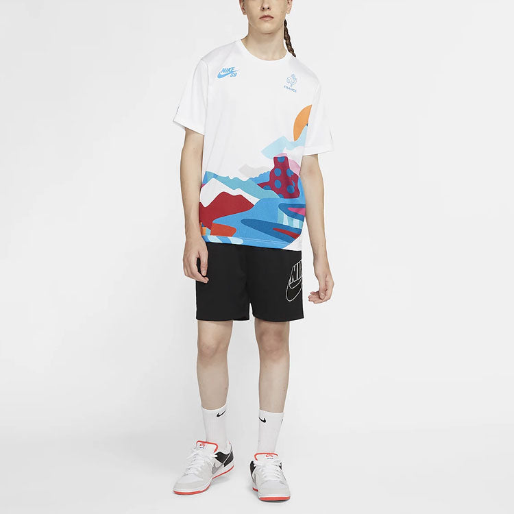 Nike SB x Parra France Federation Kit Crew Jersey 'White Multi' CT6146-100