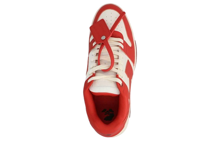 Off-White Out Of Office Low-Top Sneakers 'Red White' OMIA189F22LEA00101280128