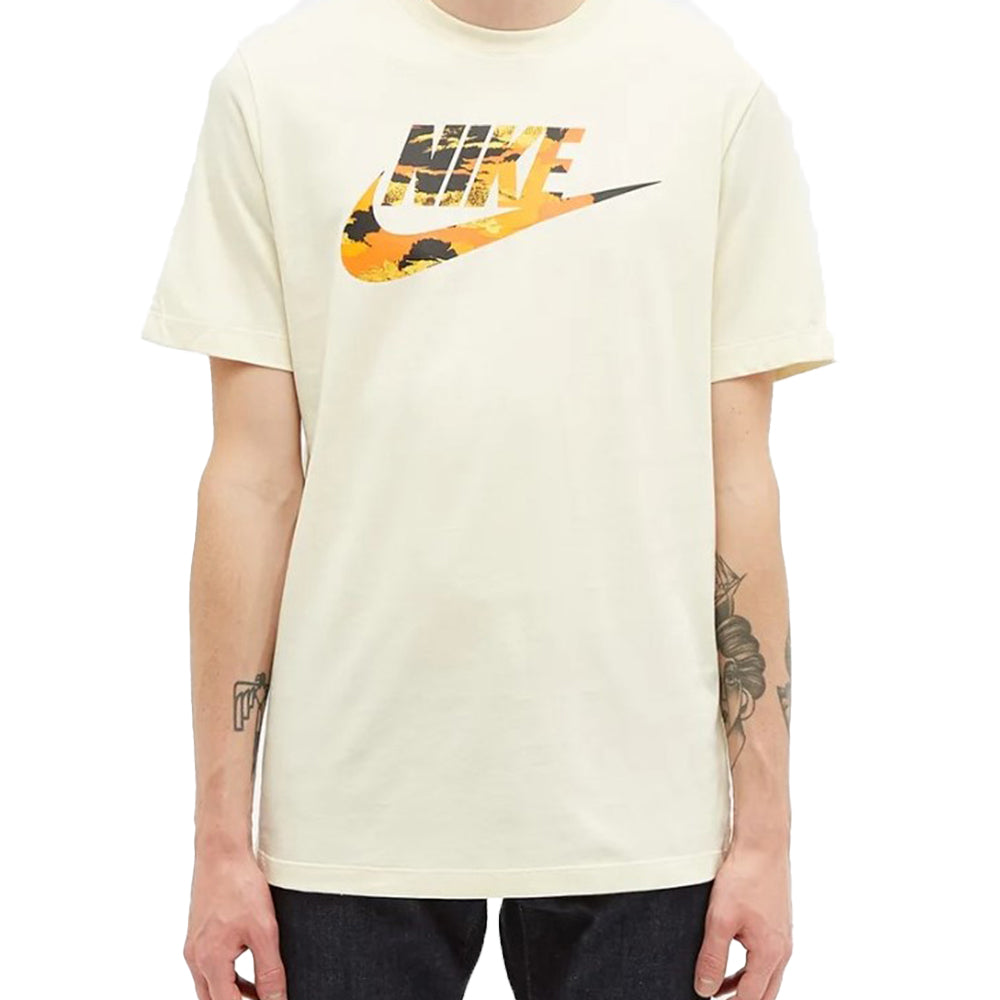Men's Nike Mens Logo Camouflage Beige T-Shirt CU8914-238