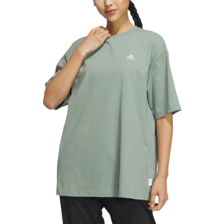 (WMNS) adidas Sportswear Three Stripes T-Shorts 'Green' IS7405