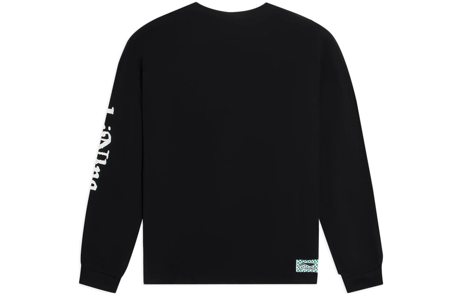 Li-Ning x Rooovie Graphic Long Sleeve T-shirt 'Black' AHSSB19-2