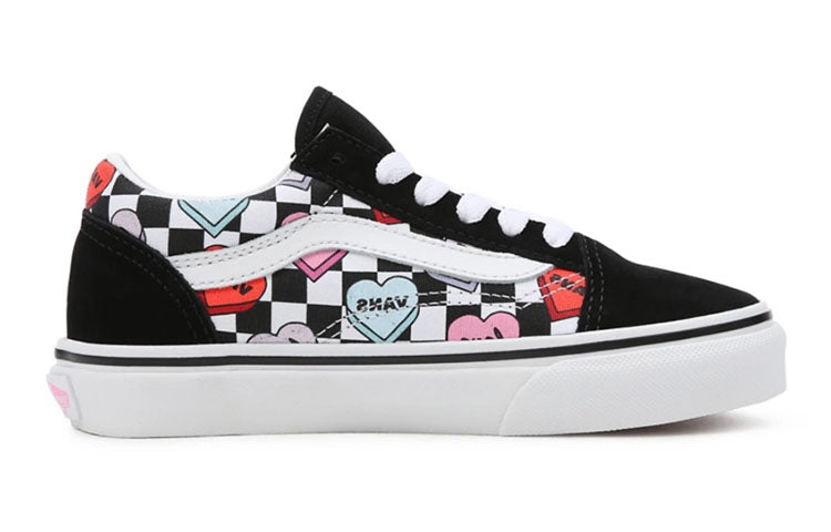 Vans Youth Candy Hearts Old Skool 'Black White' VN0A5EE6ABY