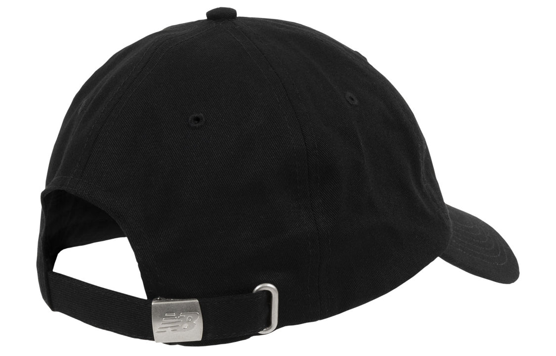 New Balance Big Wordmark Logo Baseball Cap 'Black' LAH03011BK