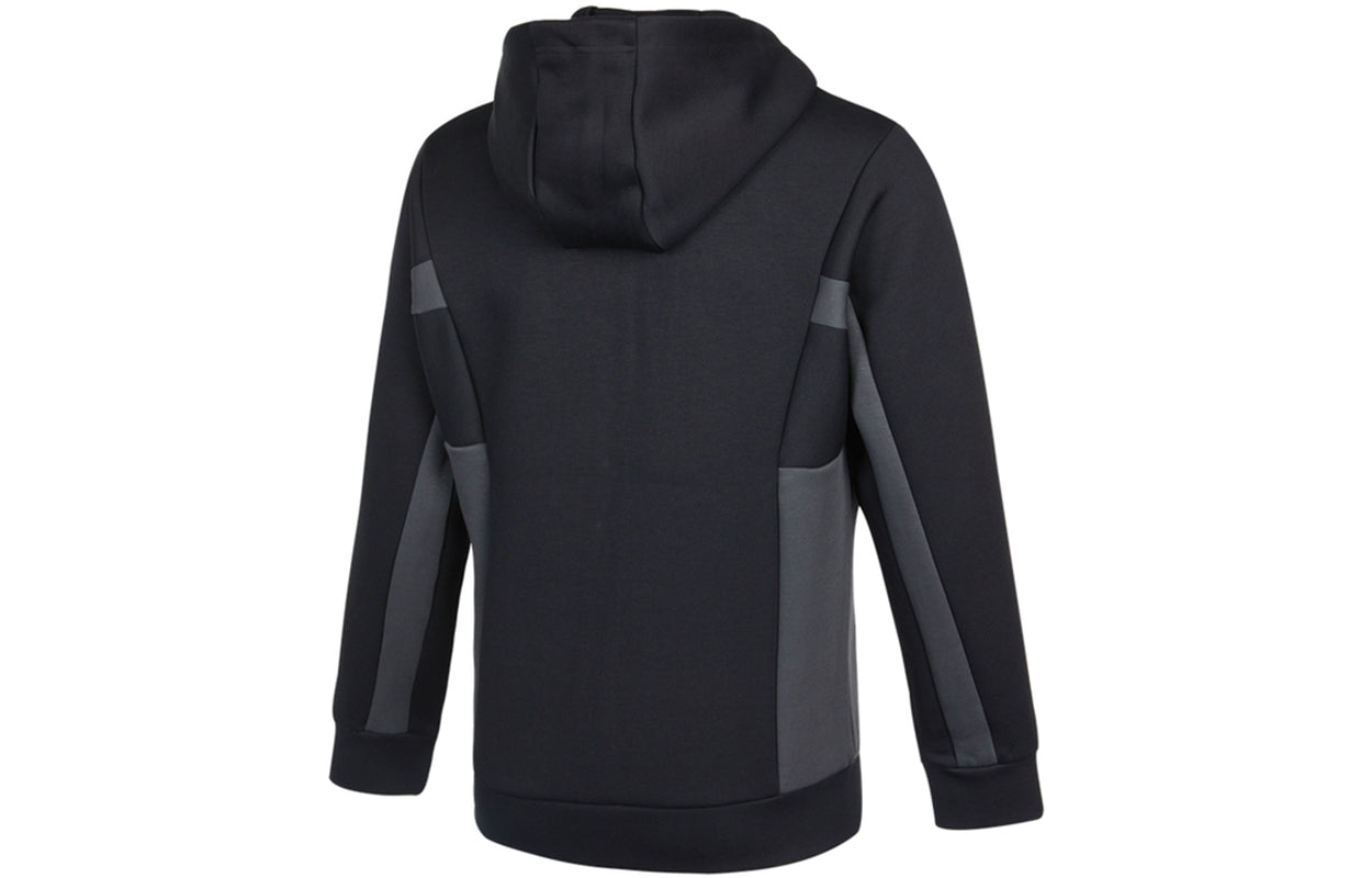 adidas St Kn Spcr Jkt Contrasting Colors Pocket Knit Sports hooded Logo Jacket Black H39239