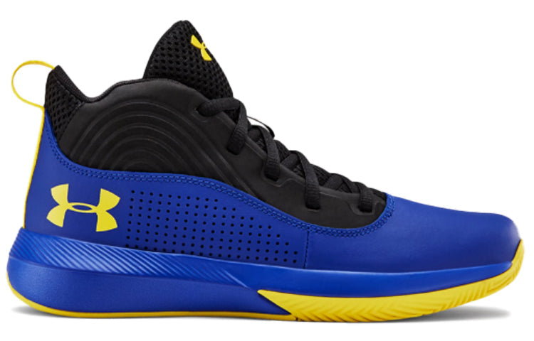 (GS) Under Armour Lockdown 4 Blue/Yellow 3022123-400