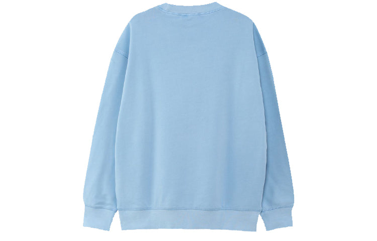 adidas originals Casual Sports Knit Round Neck Pullover Sky Blue GL6161
