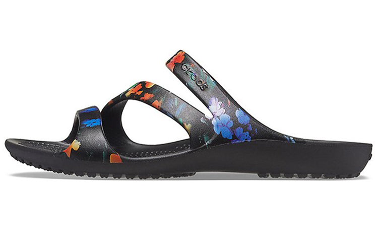 (WMNS) Crocs Kadee Casual Sandals Tie Dye Black 206894-001