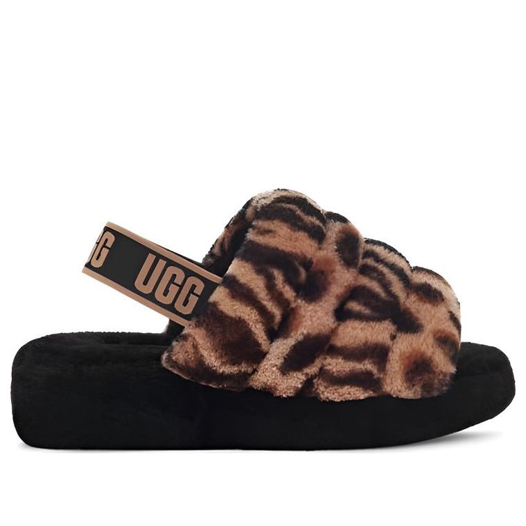(WMNS) UGG Fluff Yeah 'Brown Leopard' 1125008-LBTT