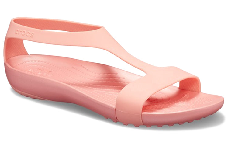 (WMNS) Crocs Flat Pink Sandals 205469-6JC