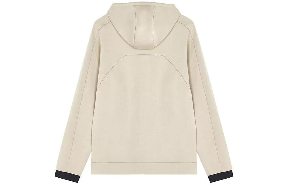 New Balance Logo Sportswear Tech Fleece Windrunner Jacket Asia Sizing 'Cream White Black' AMJ21178-AL