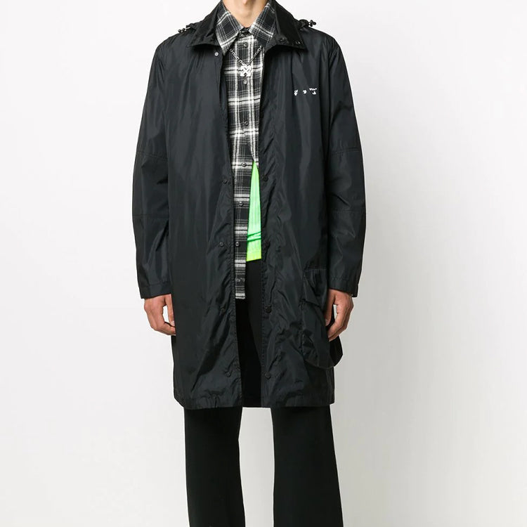Men's Off-White Long Black OMEA221E20FAB0011001