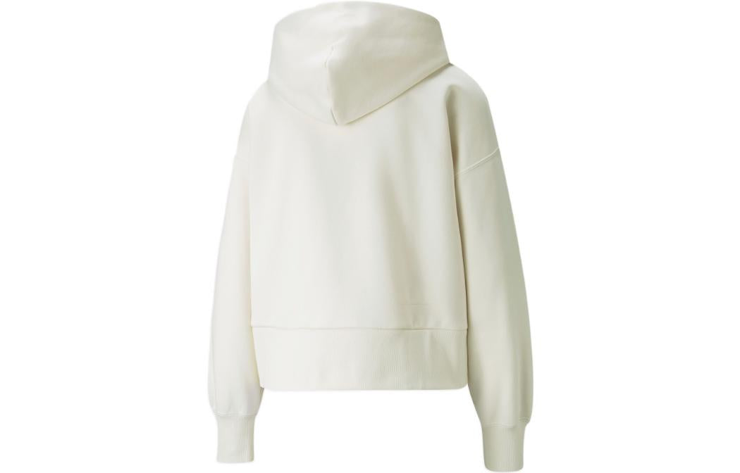 (WMNS) PUMA Classics Oversized Full Zip Hoodie Jacket 'White' 534369-73