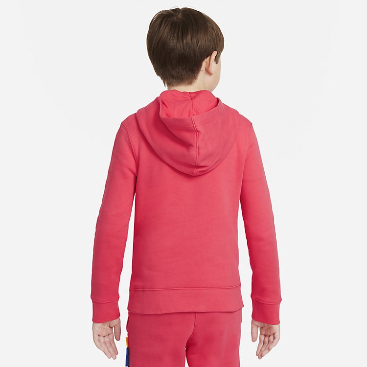 (GS) Nike B NK LBJ PO HOODIE FUSION RED DJ5728-604