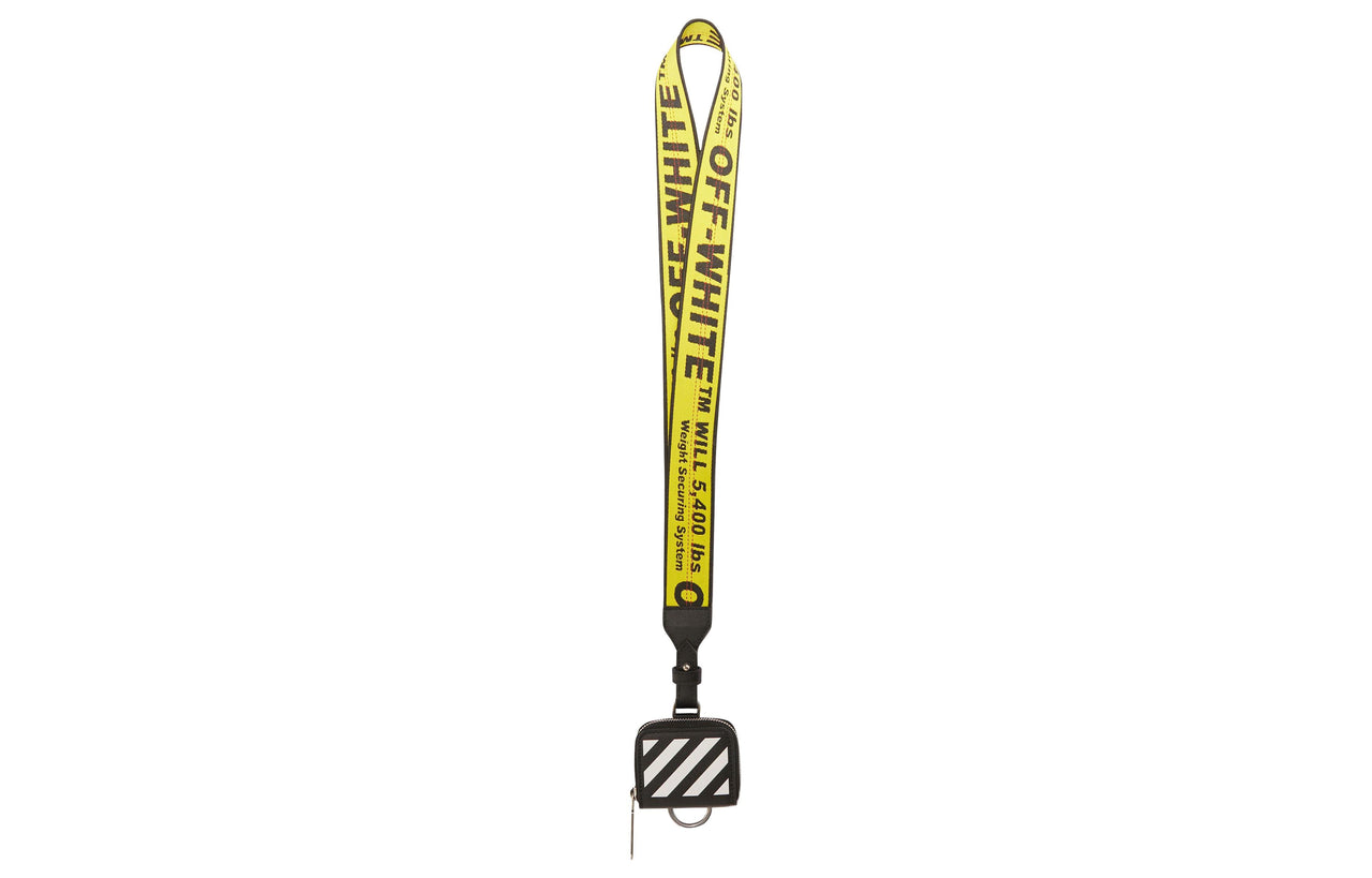 Off-White Diagonal-Stripe AirPods Pro Holder OMNH007F22LEA0011001