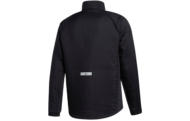 adidas Quilting Jk Golf Sports Stand Collar Jacket Black FS6957