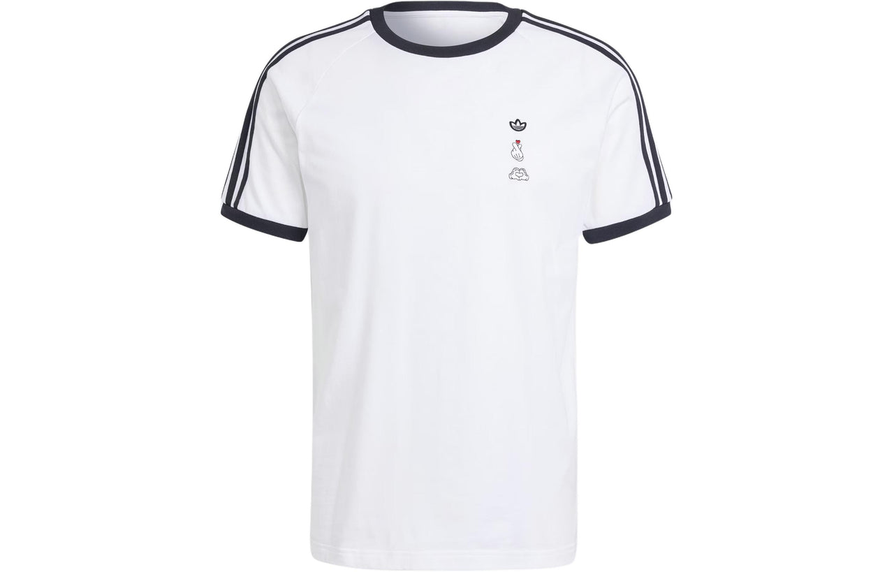 adidas Mickey Mouse x Originals 3-Stripes Tee Asia Sizing 'White' IY2270