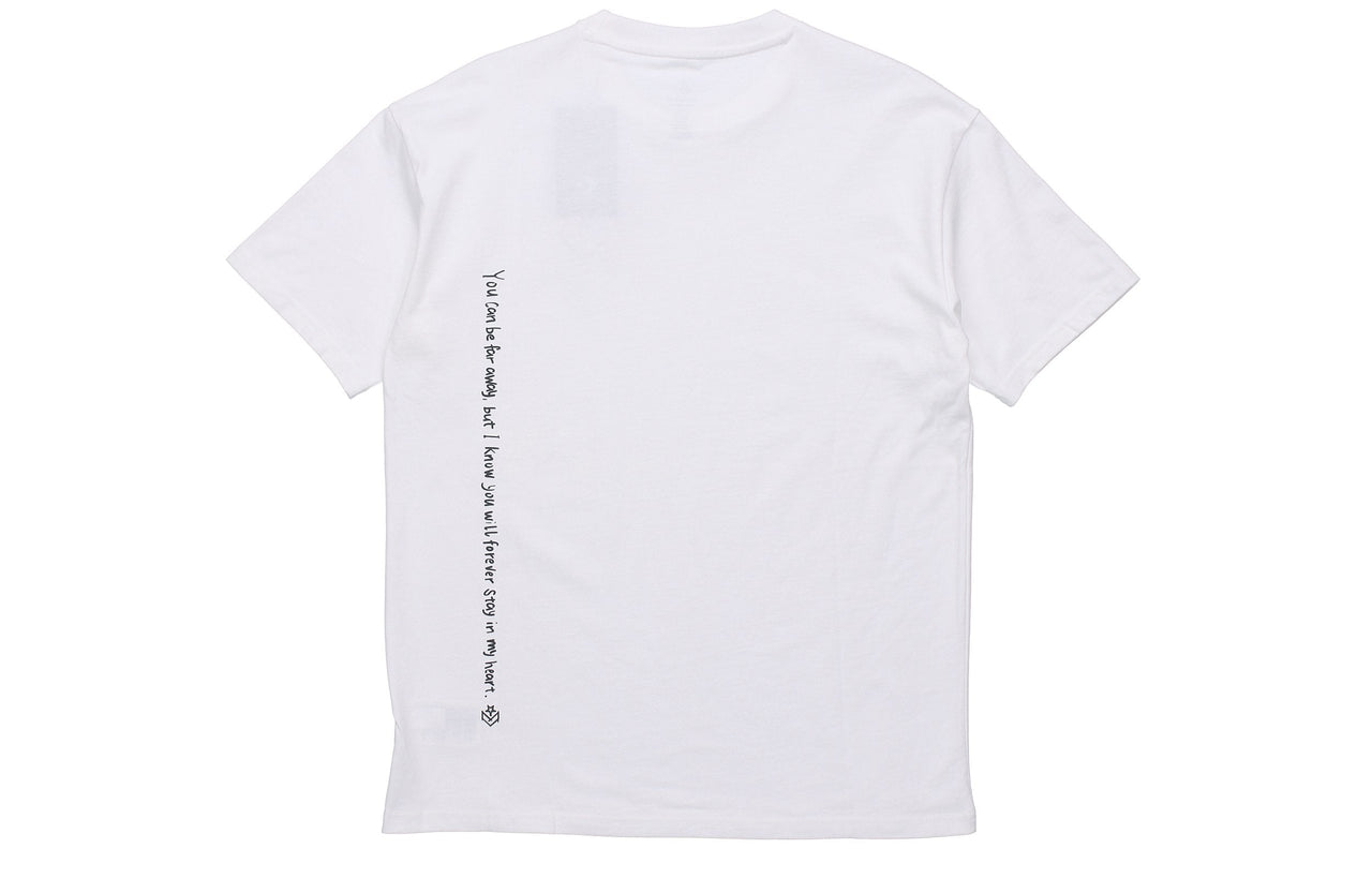 Converse Heart Print Short-Sleeve Tee Mens White 10021420-A02