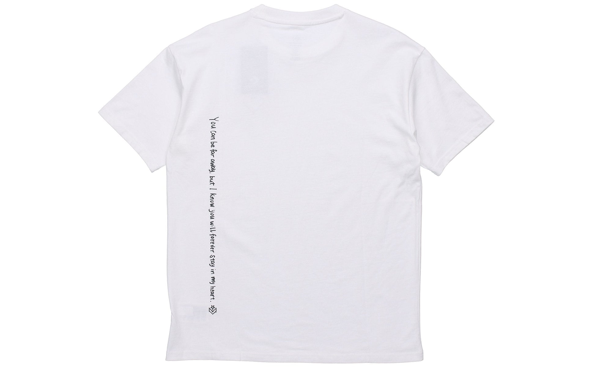 Converse Heart Print Short-Sleeve Tee Mens White 10021420-A02
